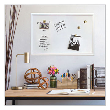 U Brands Magnetic Dry Erase Board With Decor Frame, 30 X 20, White Surface And Frame freeshipping - TVN Wholesale